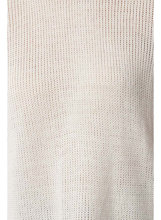 Wide Pattern Crew Neck Knitwear Sweater TWOAW25KZ00295