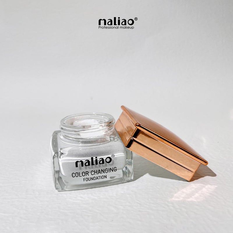 maliao فFoundation مالياو المتغير اللون تغطية خالية من العيوب تتكيف مع لون البشرة خفيفة الوزن طويلة الأمد تركيبة مرطبة 30غ - Image 5
