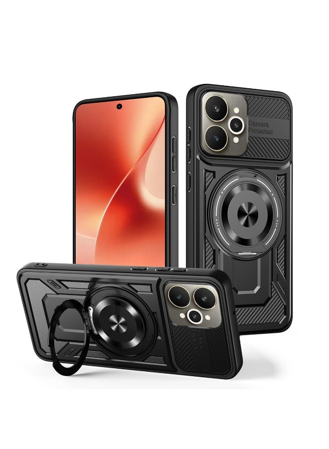 جراب وغطاء حماية مقاوم للصدمات وحمايه للكاميرا ومتوافق مع Realme 15 / Realme 15 Pro (أسود) - Image 1