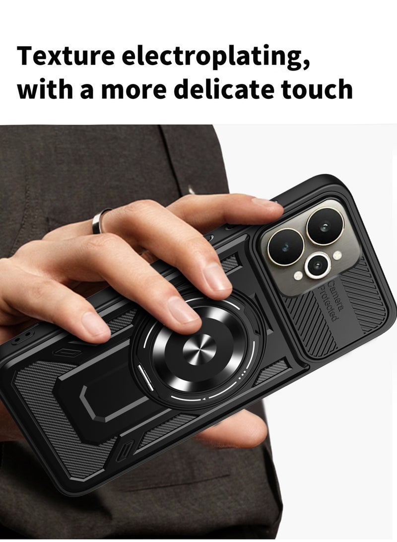 جراب وغطاء حماية مقاوم للصدمات وحمايه للكاميرا ومتوافق مع Realme 15 / Realme 15 Pro (أسود) - Image 5