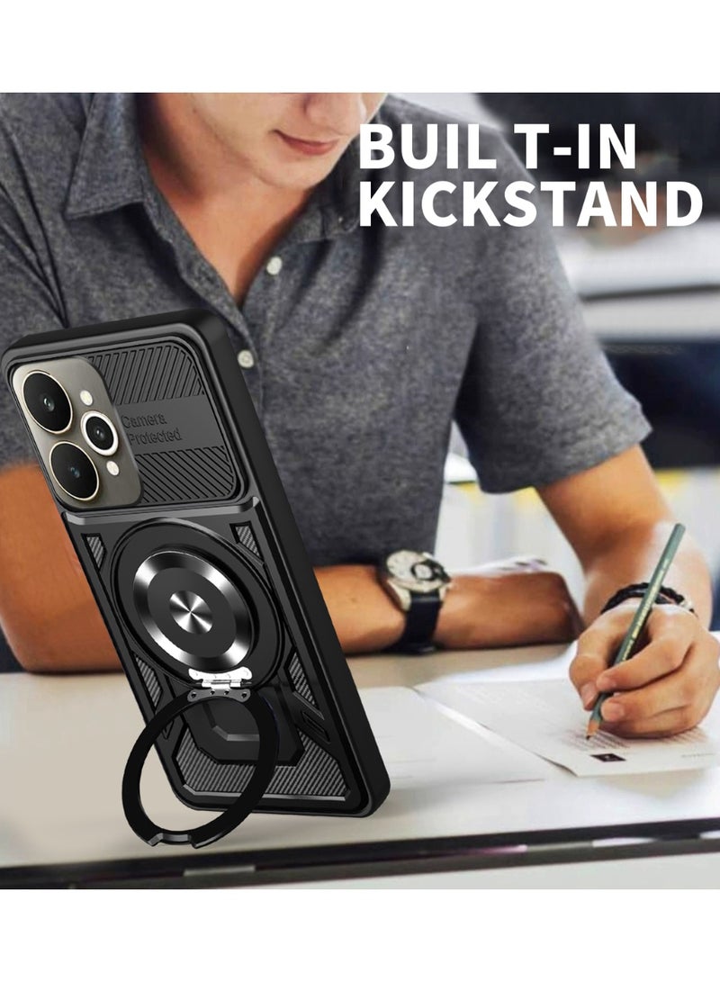 جراب وغطاء حماية مقاوم للصدمات وحمايه للكاميرا ومتوافق مع Realme 15 / Realme 15 Pro (أسود) - Image 3