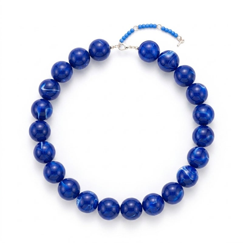 WU Dopamine Summer Acrylic Bead Pendant Necklace - Colorfast, Wholesale - Image 1