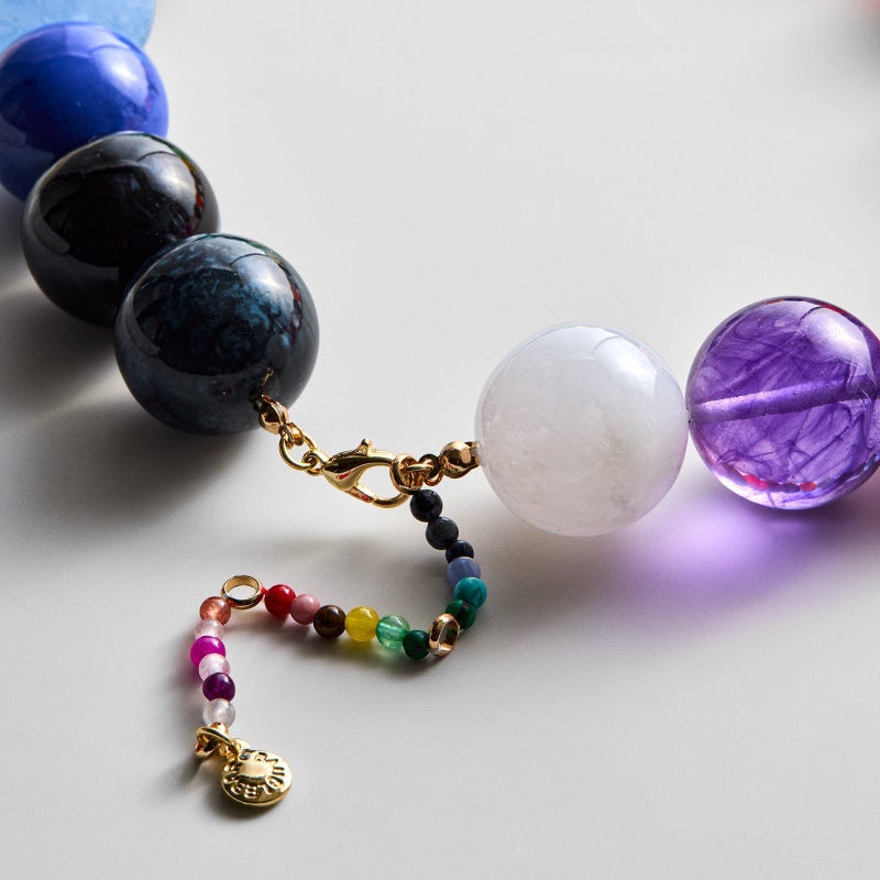 WU Dopamine Summer Acrylic Bead Pendant Necklace - Colorfast, Wholesale - Image 5