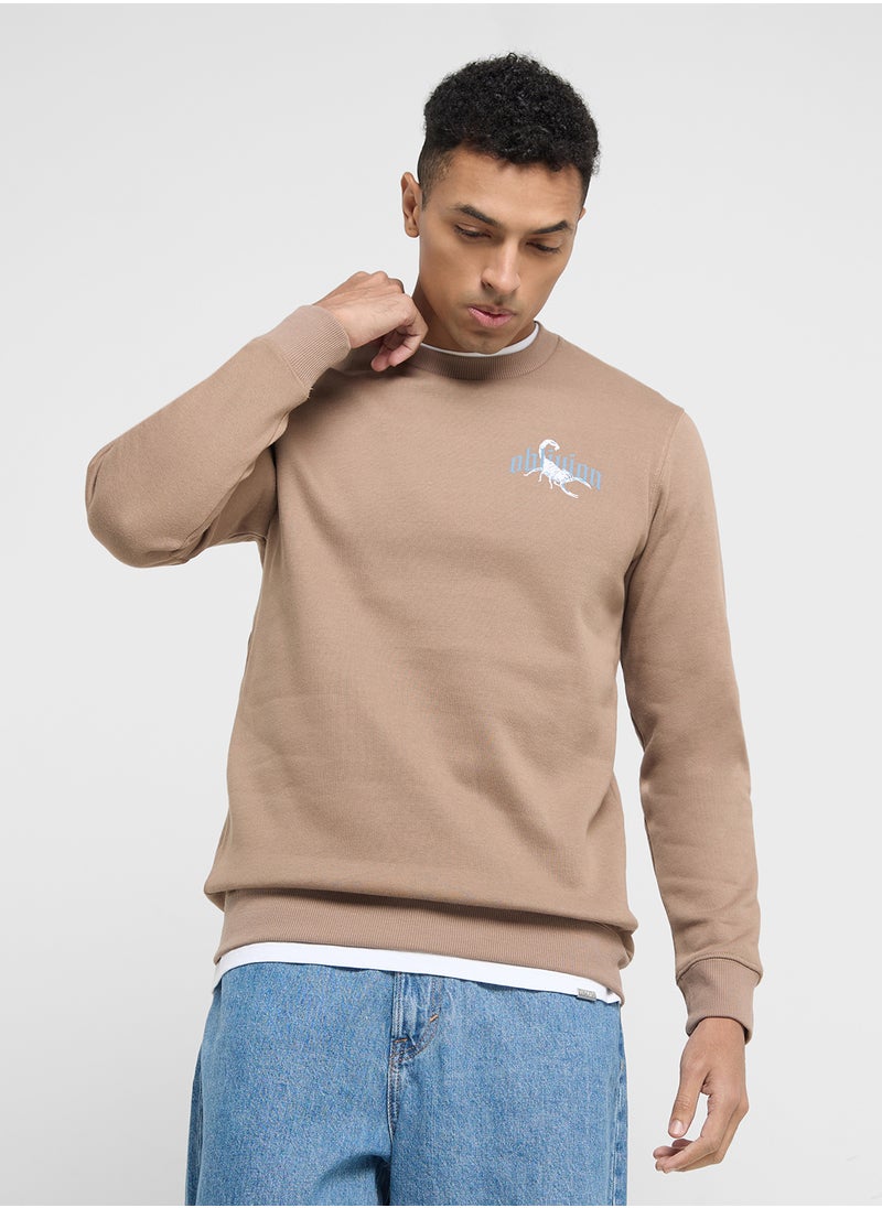 Only & Sons Spatrick Regualer Fit Crew Ncek Sweatshirt  - Image 1