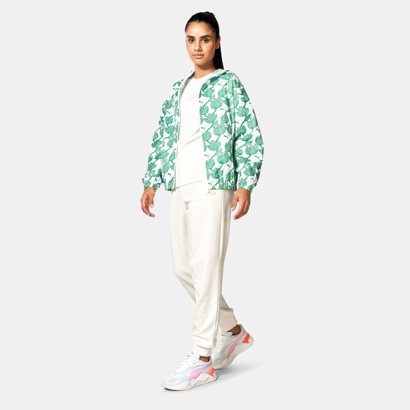 PUMA Women's Blossom All Over Print Windbreaker Jacket - Image 3