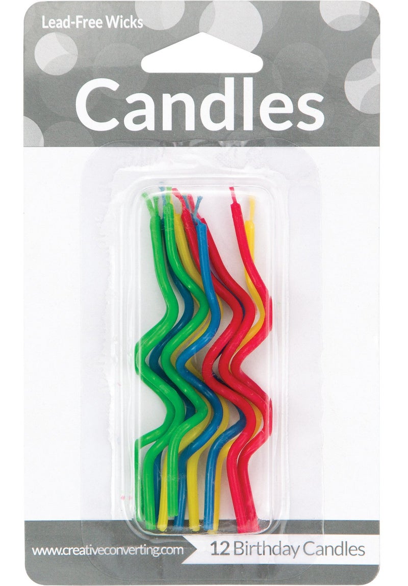Creative Converting Birthday Cake Candle, 3.25", Multicolored - Image 1