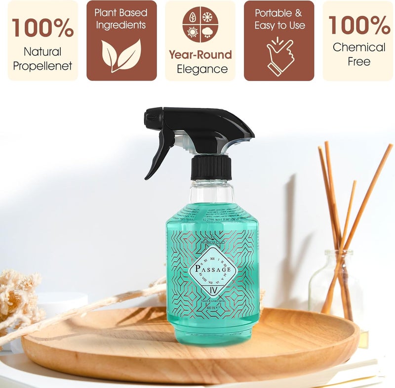 Passage Air Freshener IV, 400 ML - Orange, Jasmine & Amber Odor Eliminator | Long-Lasting Air Freshener for Home & Office | Ideal for Any Room & Season | Easy to Use, Safe on Fabrics & Surfaces - Image 2