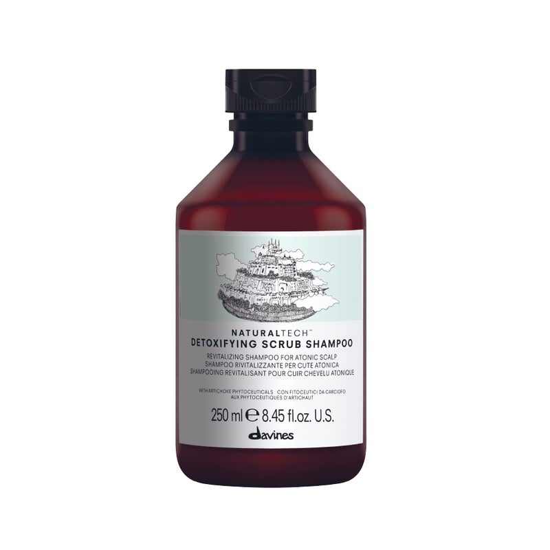 Davines Naturaltech DETOXIFYING Scrub Shampoo, Deeply And Gently Cleanse Hair And Scalp, 8.45 Fl. Oz. - Image 1