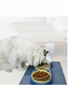 Y&D Cat Bowls Dog Tilted Water and Food Bowl Set Pets Dual Port Feeding Pet Automatic Drinking  - Image 2