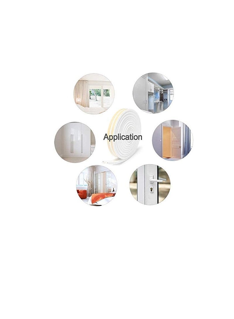 بيورول شريط لاصق ذاتي اللصق على شكل حرف 'D' أبيض 2 × 3 متر DBE6 Beorol - Image 2