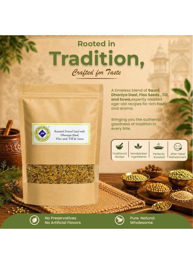 Jyoti Ben's Premium Roasted Mukhwas Blend with Fennel, Coriander, Flax, Sesame & Dill Seeds, 250g - Image 5