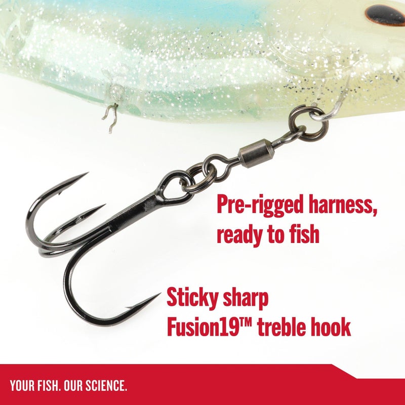 Berkley طُعم الصيد Berkley PowerBait® CullShad، HD Ghost Gizzard، 6 بوصة، طُعم سباحة ناعم، مزود بخطاف Fusion19TM، نظام وزن ذكي - Image 4