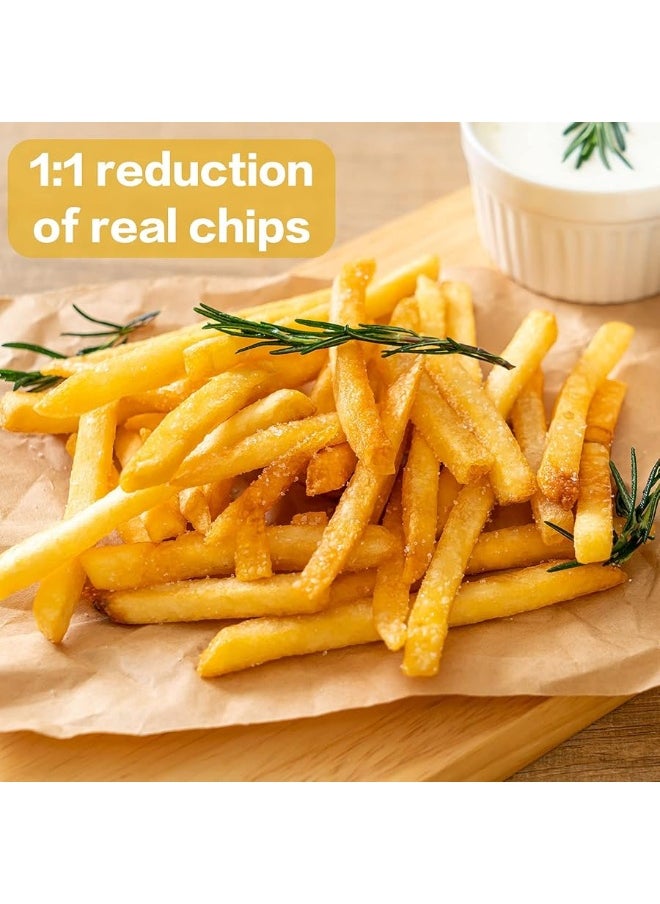 Zhanmai - Zhanmai 30 Pieces Fake French Fries Play Food Simulation Fake French Food Artificial Food French Fries PVC French Fries Kitchen Toy Decoration Lifelike Tools Restaurant Window Display Party Tricky - Image 1