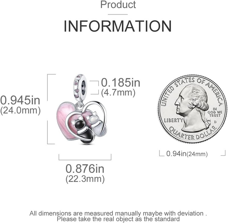 MULA 925 Sterling Silver Charms for Bracelets and Necklaces Airplane Passport Dangle Pendants Beads Butterfly Dragonfly Charms Jewelry Charm for Women - Image 3