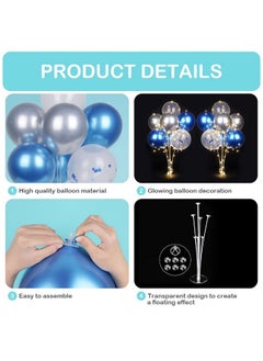 2 Set Table Balloon Stand Kit With Lights Balloon Centerpieces For Tables Include 16 Latex Confetti Balloons Christmas Centerpieces Tables Decorations For Birthday Weddings Anniversary - pzsku/Z300C028AEE4813605EA1Z/45/_/1724477105/2b501d80-0e44-4611-a783-57025299a483