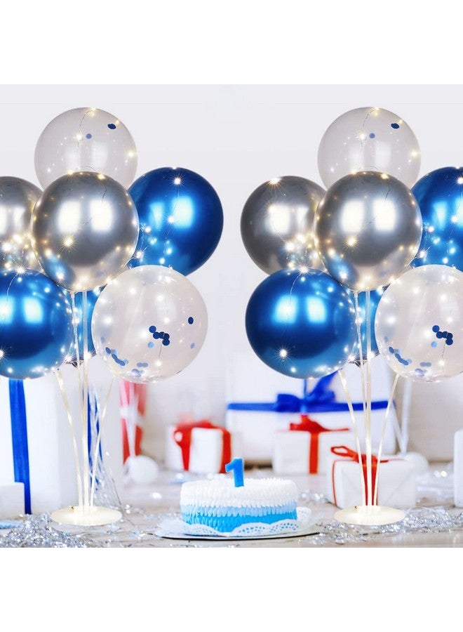 Ainiv 2 Set Table Balloon Stand Kit With Lights Balloon Centerpieces For Tables Include 16 Latex Confetti Balloons Christmas Centerpieces Tables Decorations For Birthday Weddings Anniversary - Image 4