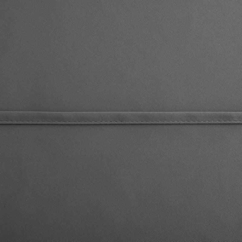 KOUFALL Short Curtain 36 Inches Long for Bathroom Set of 2 Panel Cafe Tier Curtains Blackout Room Darkening Rod Pocket Grey Curtains 36 Inch Length for Small Windows Kitchen Dark Gray 52x36 - Image 5