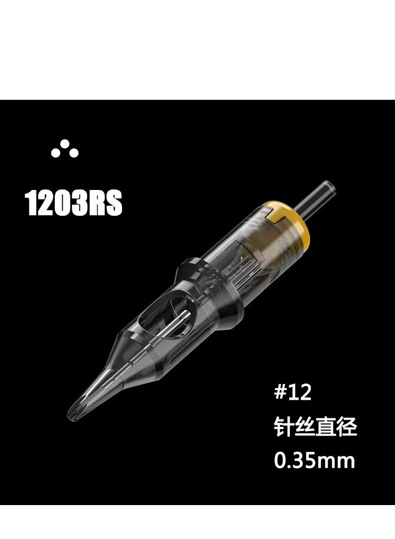 20-Piece Tattoo Cartridge Needle Black - Image 1