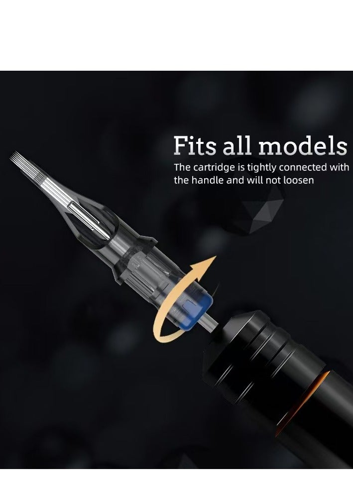 20-Piece Tattoo Cartridge Needle Black - Image 2