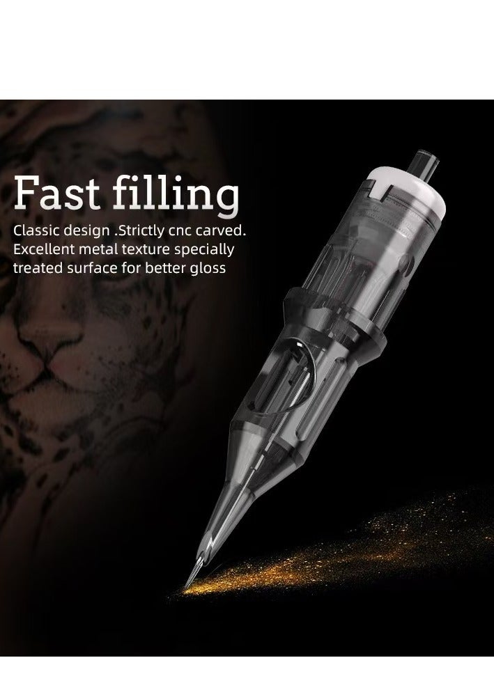 20-Piece Tattoo Cartridge Needle Black - Image 4