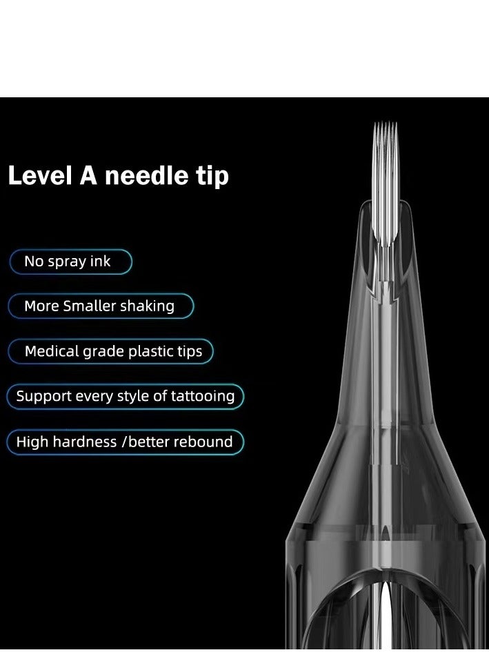 20-Piece Tattoo Cartridge Needle Black - Image 5