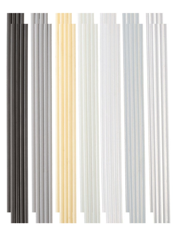 56PCS 7 Types of Plastic Welding Rods(PP PU ABS PE TPO PA PC),Plastic Welding Kit for Car bumper, Kayaks,plastic welder - Image 1