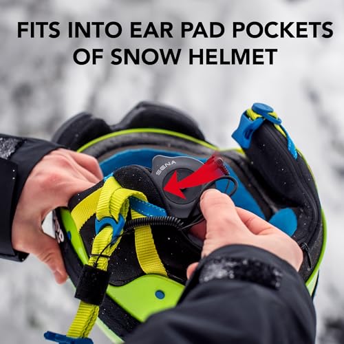 Sena Snowtalk 2 - Universal Bluetooth Headset for Snow Helmets with Built-in Wireless Intercom - Image 4