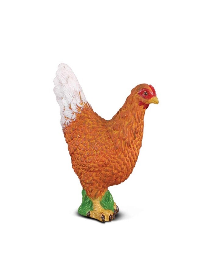 CollectA Farm Life Hen Miniature Toy Figure - Authentic Hand Painted Model - Image 1
