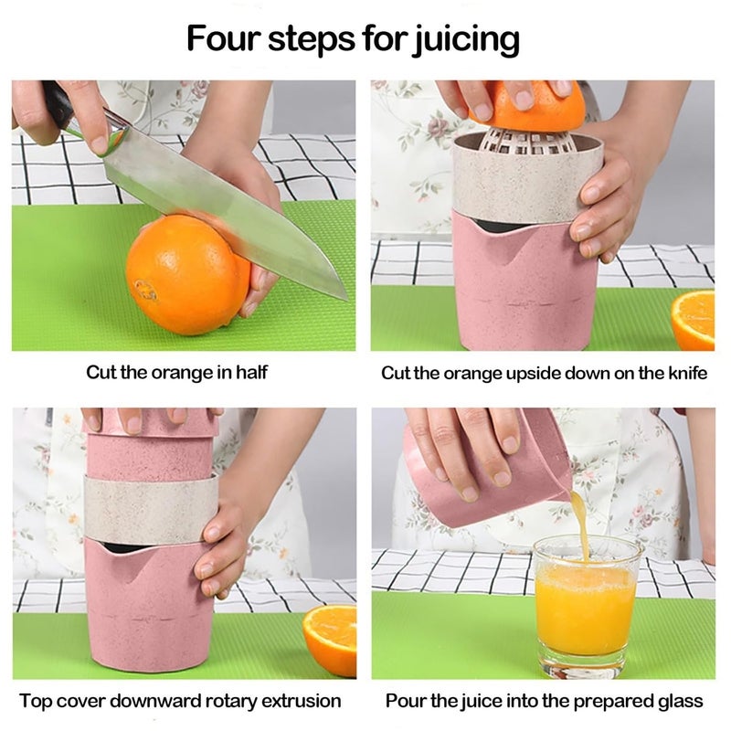 Swejos Cartoon Shape Manual Juicer Household Small Fruit Lemon Orange Juice Cup Kitchenware Multicolor - Image 3