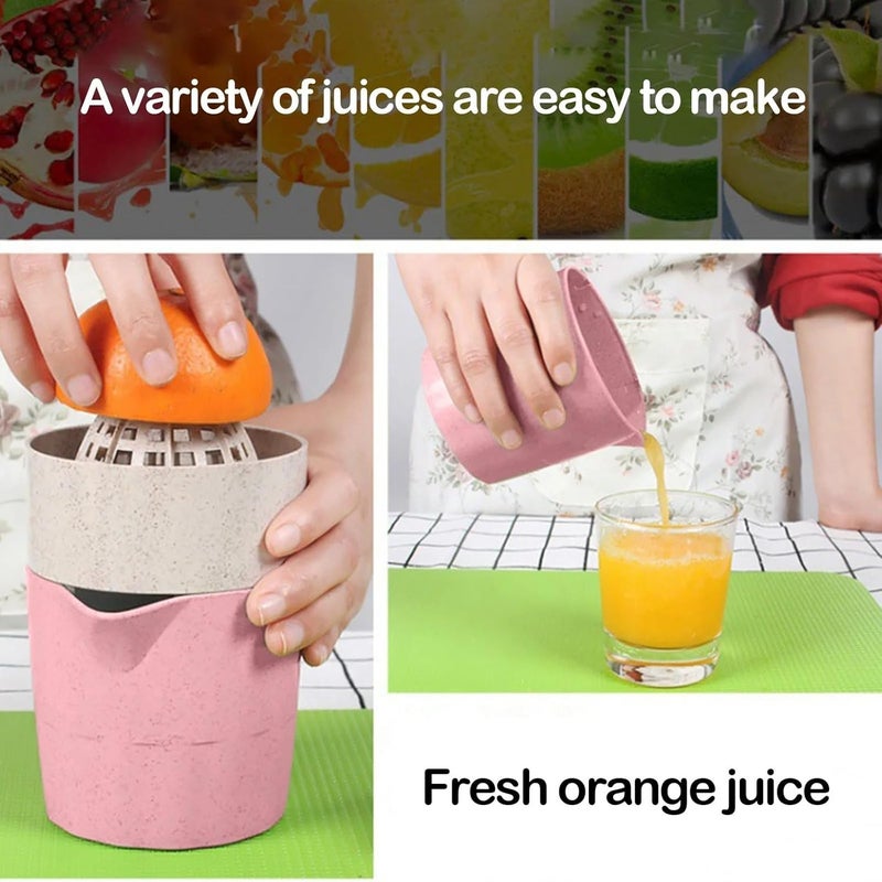 Swejos Cartoon Shape Manual Juicer Household Small Fruit Lemon Orange Juice Cup Kitchenware Multicolor - Image 2