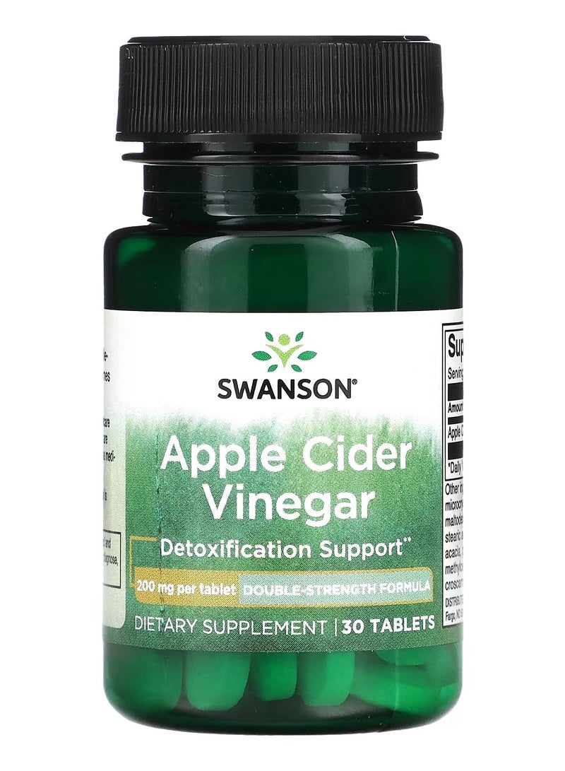 Swanson, Apple Cider Vinegar, 200 mg , 30 Tablets