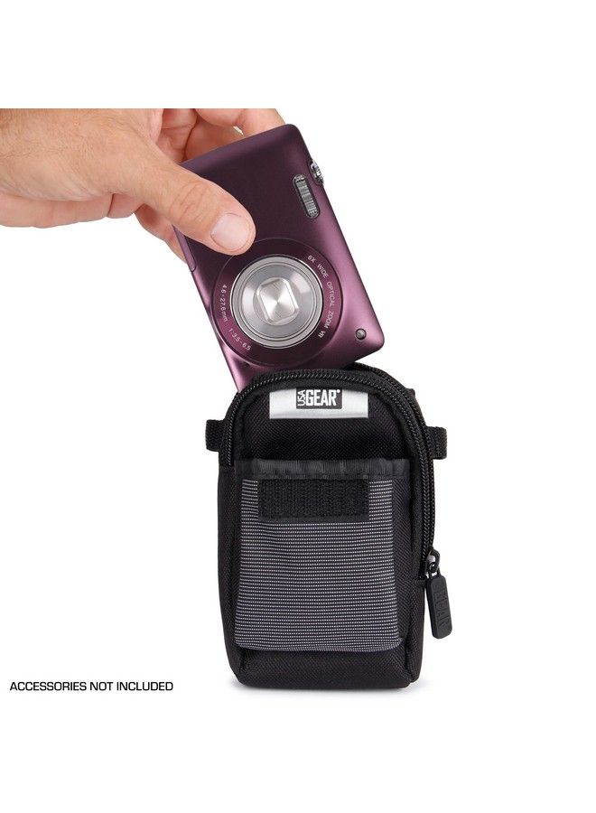 USA Gear Small Camera Bag Compatible With Ricoh Gr Iii Sony Cybershot Nikon Coolpix Kodak Pixpro Fz55 And More Digital Camera Carrying Case With Belt Loop Shoulder Strap Weather Resistant  - Image 4