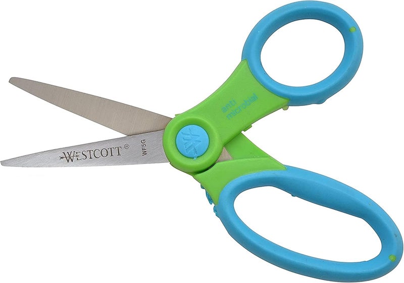 Westcott Soft Handle Kids Scissors Assorted Colors 5Inch Pointed 12 Pack 14874 - Image 5