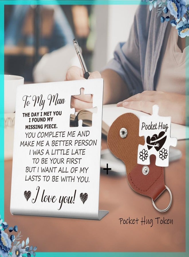 THRXOBN Anniversary Desk Decorative for Men, Romantic Gifts for Him, Valentine's Day Gifts for Him, Gifts for Husband On Wedding Day, Desk Decorative Sign Birthday Gift for Husband,WLK23 - Image 5