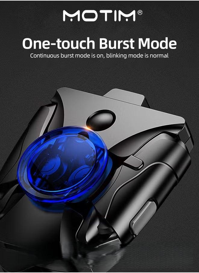 PUBG Trigger PUBG Mobile Controller Shooting Triggers High Frequency Click with Joystick Gamepad for Mobile Phone Game Controller Up of Duty Compatible for Android iOS Black