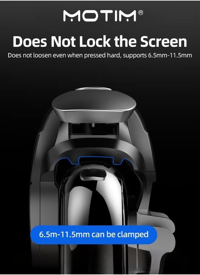 PUBG Trigger PUBG Mobile Controller Shooting Triggers High Frequency Click with Joystick Gamepad for Mobile Phone Game Controller Up of Duty Compatible for Android iOS Black