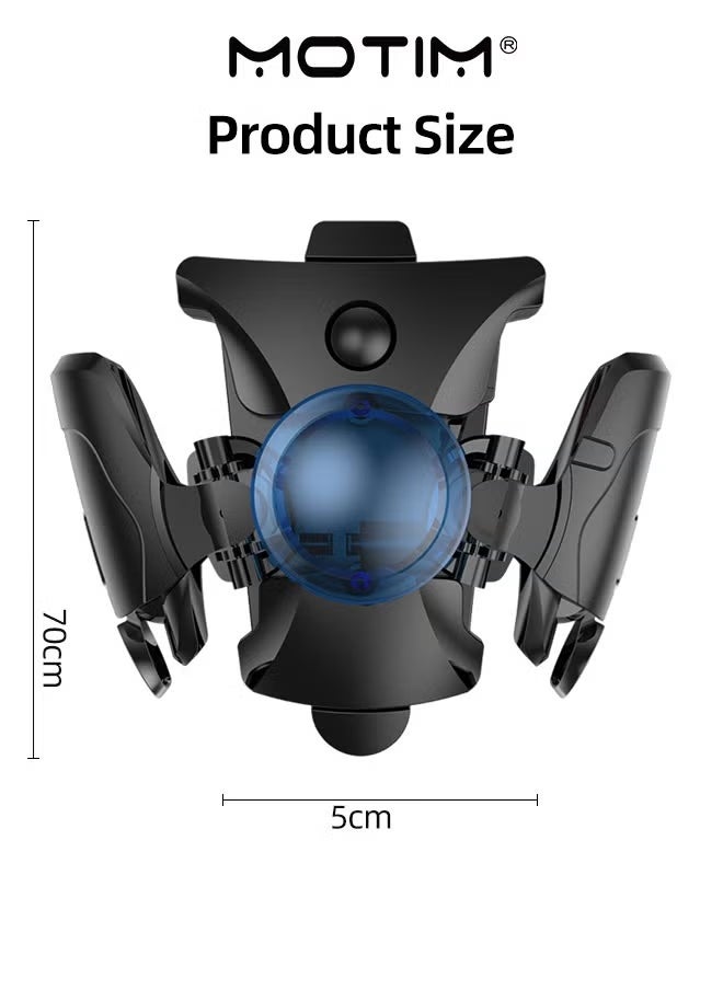 PUBG Trigger PUBG Mobile Controller Shooting Triggers High Frequency Click with Joystick Gamepad for Mobile Phone Game Controller Up of Duty Compatible for Android iOS Black