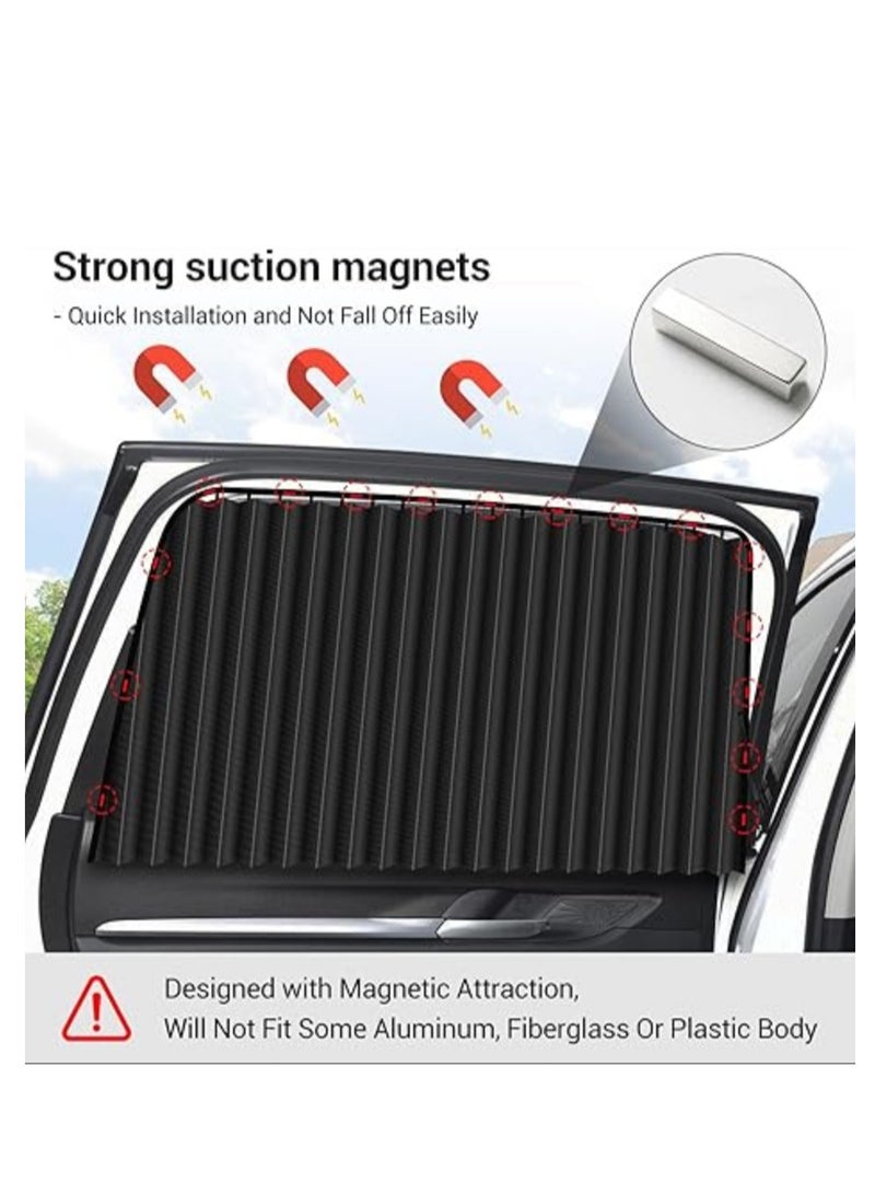 4-Pack UV Protection Car Window Sun Shades, Mesh Front Rear Windshield Covers Fit Most Car - Image 3