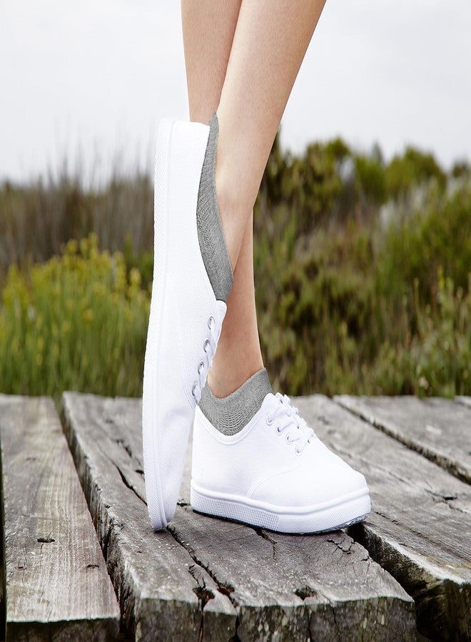 Sof Sole Women’s Non-Cushioned Ultra High Vamp Reverse Terry Soft Comfort Sock with Non-Slip Heel Grip, Multi-Pack (6-pair) - Image 5