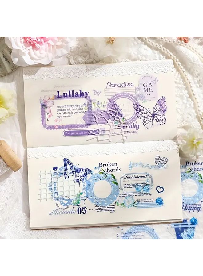 Silky Splendor Lace Scrapbook Kit 24pcs Retro European Style DIY Album Creation - Image 2