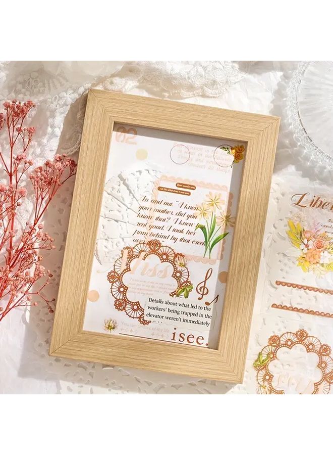 Silky Splendor Lace Scrapbook Kit 24pcs Retro European Style DIY Album Creation - Image 5