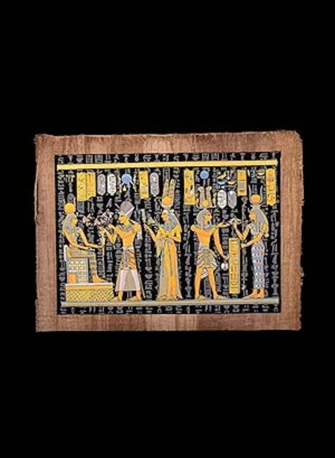 Egyptian pharonic papyrus glue at the night , 2725619355515 