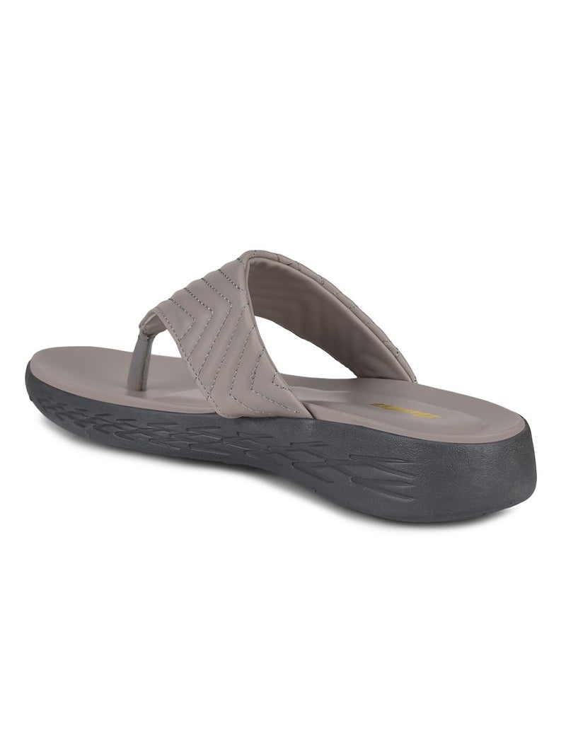 Bata Women's Platform Heel Sandal - GREY (4 UK) (5712016) - Image 3