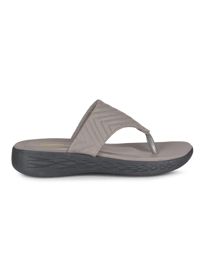 Bata Women's Platform Heel Sandal - GREY (4 UK) (5712016) - Image 2