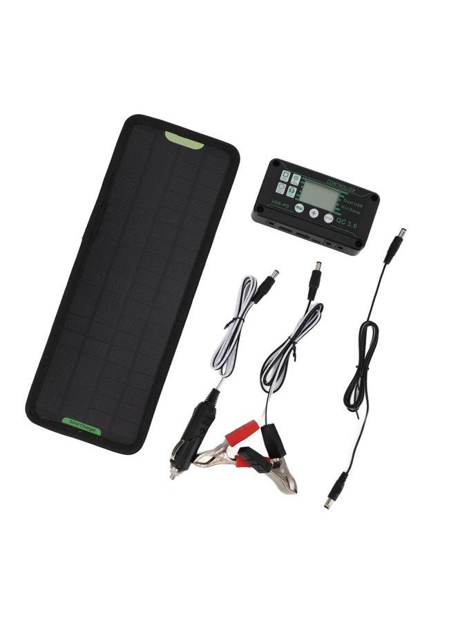 Thoraya 12V 10W MPPT Solar Charge Controller Power Loss Prevention Waterproof 12V Solar Panel Battery Charger Controller Black  - Image 2