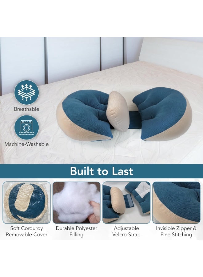 Faylor Pregnancy Pillow, 30° Wedge for Belly, Back & Hip Support, C Shaped Maternity Pillow for Sleeping, Side Sleepers, First Trimester & Postpartum - Image 2