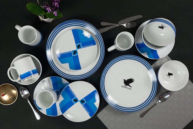 Harry Potter Hogwarts House Porcelain 16 piece Dinnerware Set  Includes 4 Dinner Plates 4 Salad Plates 4 Bowls and 4 Mugs  Gryffindor Hufflepuff Ravenclaw and Slytherin - Image 5