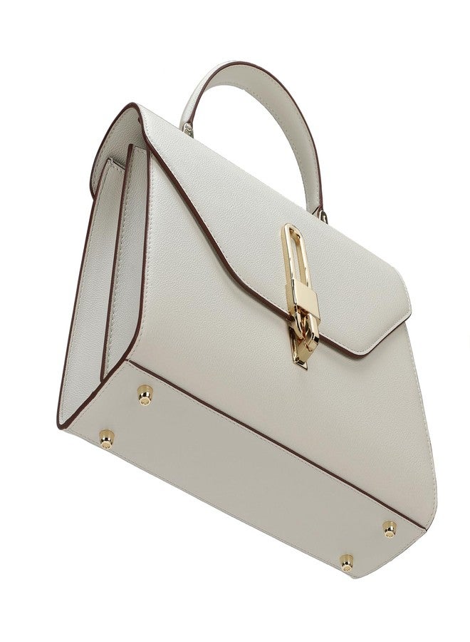 compuda Top Handle Bag Fashion Leather Satchel Bag for Ladies, Zipper Pocket, Metal，Leather tote bag for Women. - Image 5