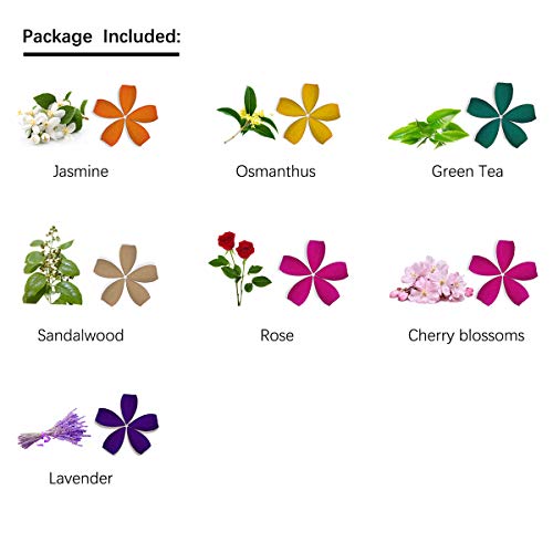 OTOFY 70 PCS Backflow Incense Cones Green Tea Incense Osmanthus Jasmine Lavender Rose Sandalwood Mixed Natural - Image 4