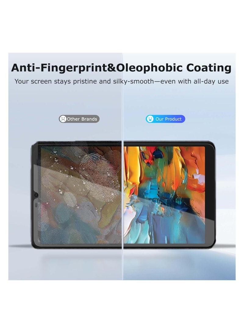 عام حامي شاشة متوافق مع لوحي TCL Tab 8 NXTPAPER 5G مقاس 8.7 بوصة 2025، 【قطعتان】 زجاج مقوى عالي الوضوح، صلابة 9H، مقاوم للخدوش - Image 4
